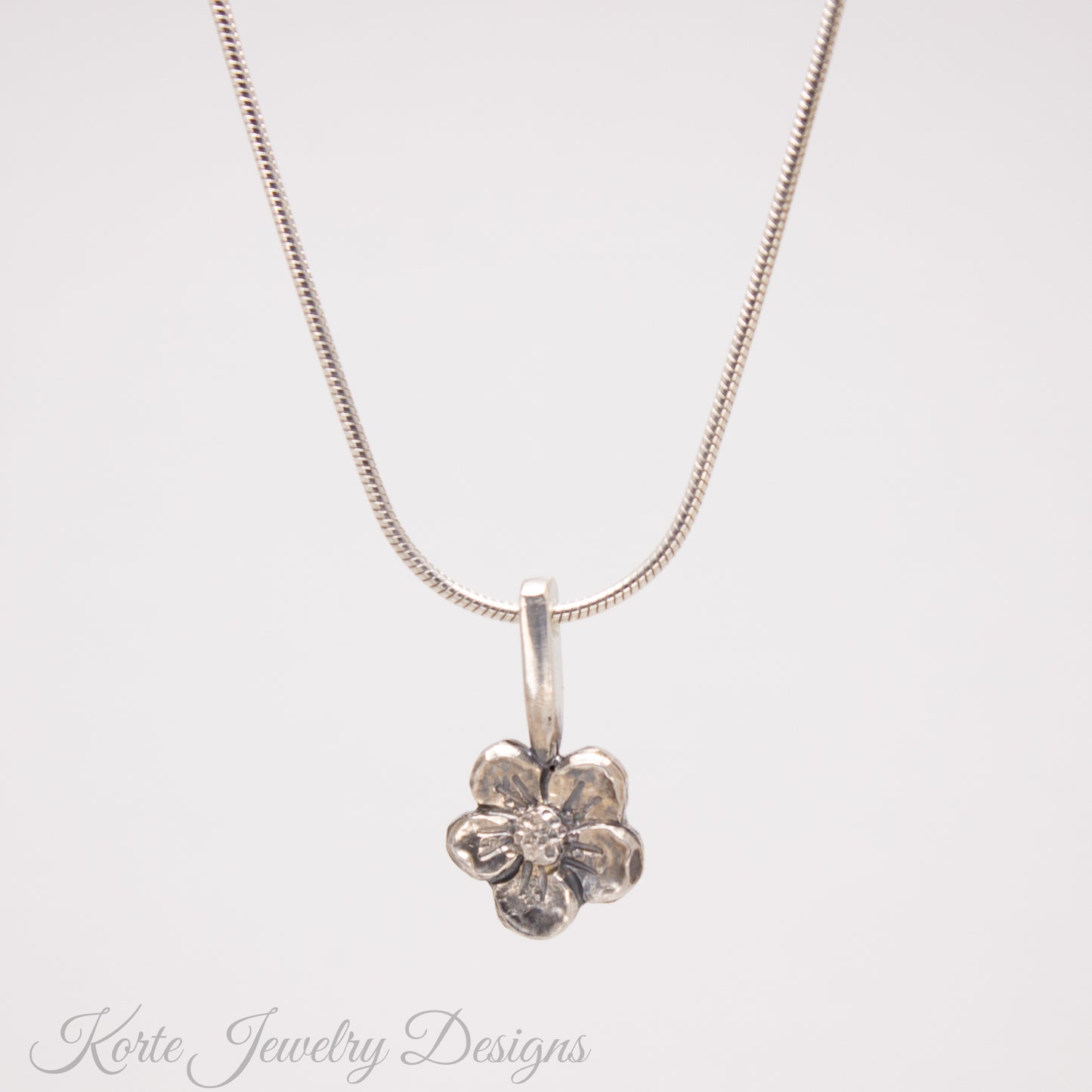Flower and Stem Pendant