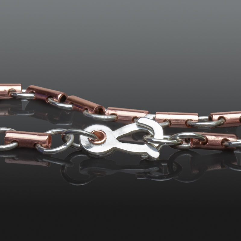 Tube Link Chain and Sister Clasp