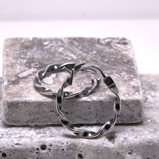 Twisted Hoop Earrings