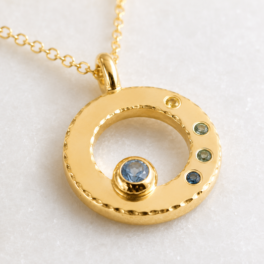 Orbit Sapphire Pendant
