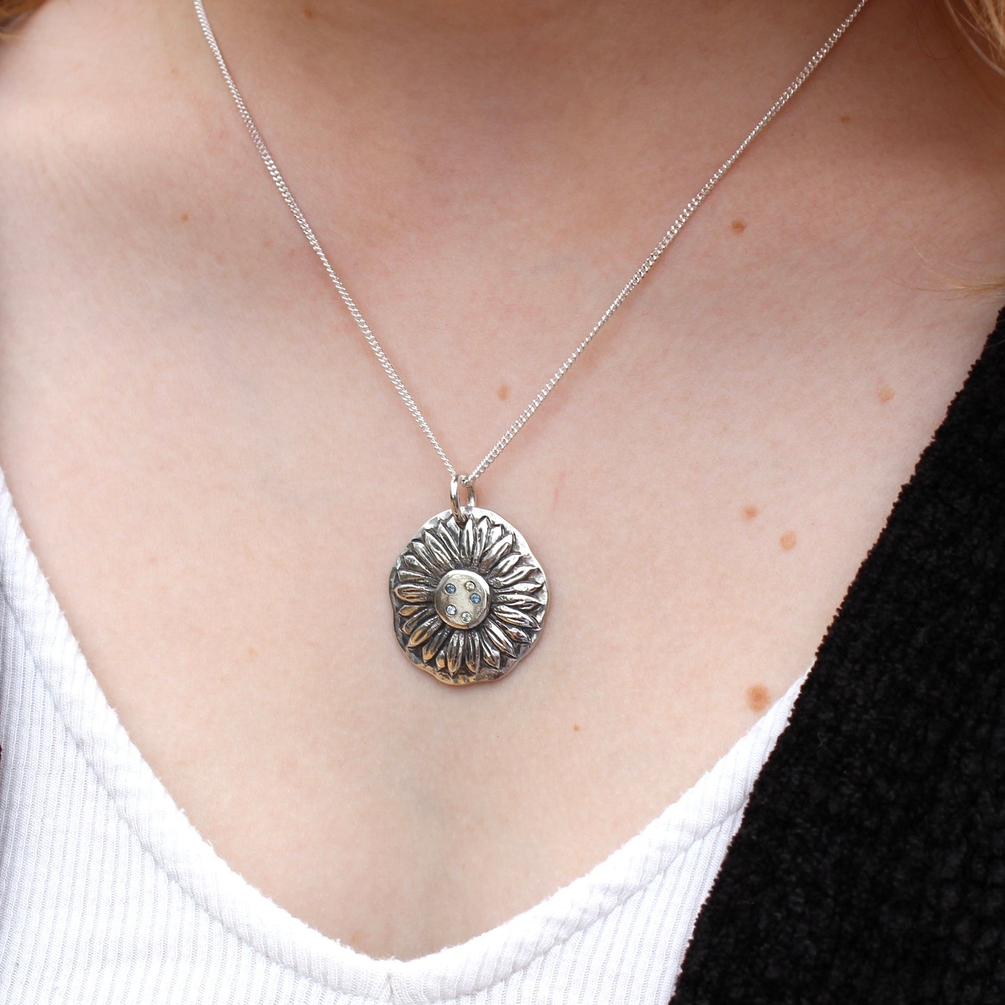Wild Radiance Sunflower Pendant