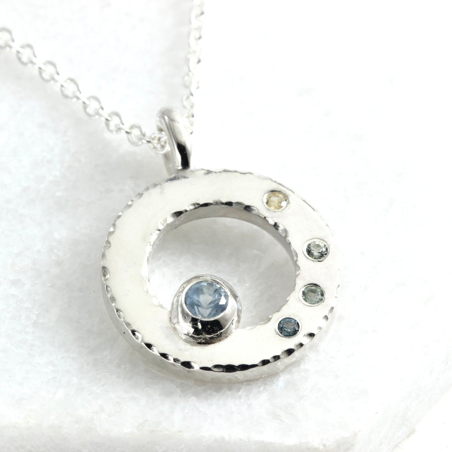 Orbit Sapphire Pendant