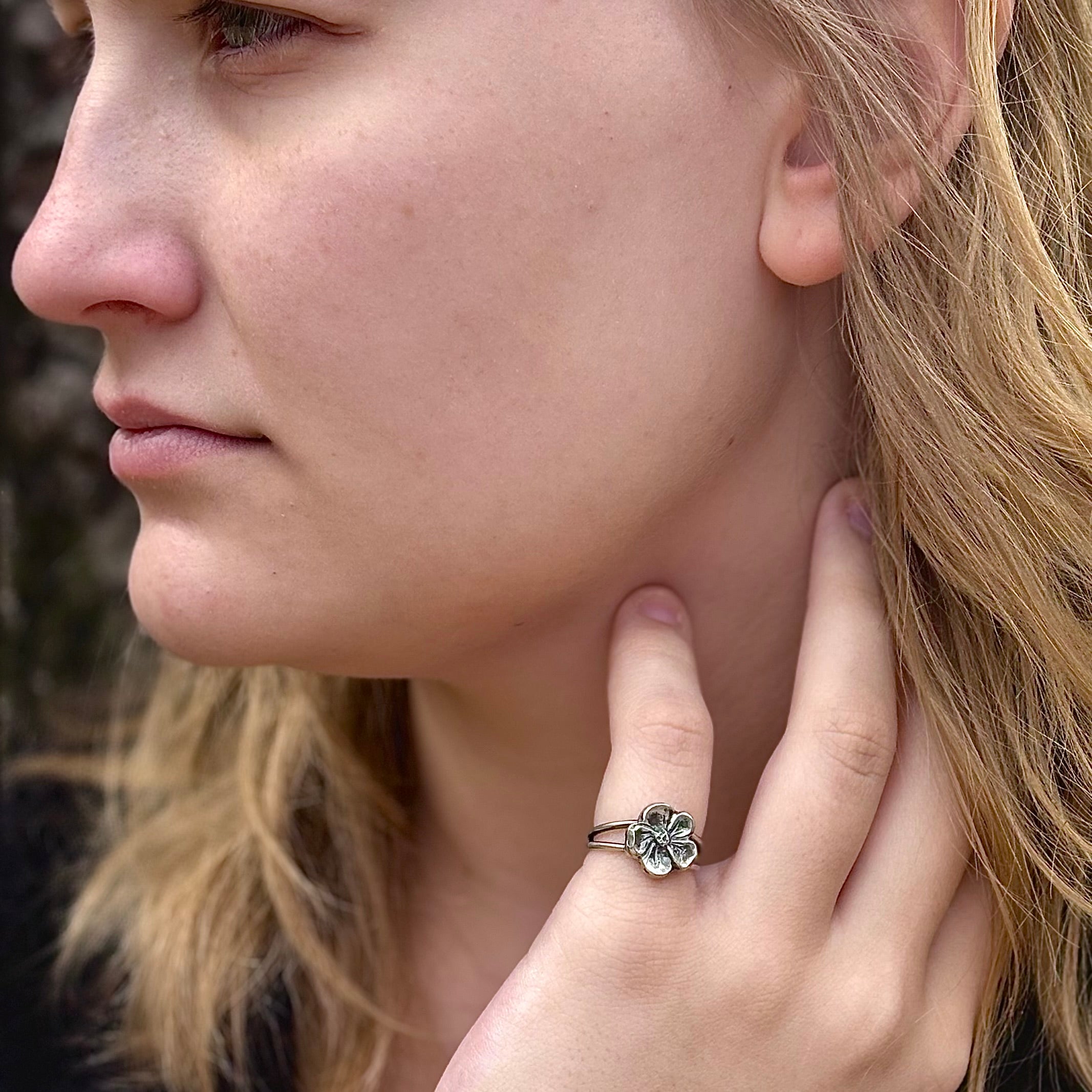 Handmade Sterling Silver Flower Ring | Wild Bloom – Korte Jewelry